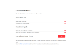 AdBlock - customization
