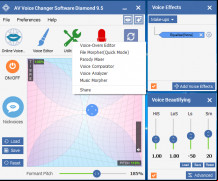 AV Voice Changer Software Diamond screenshot 2