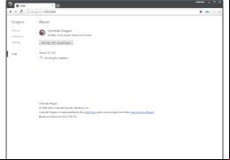 Comodo Dragon - about-application