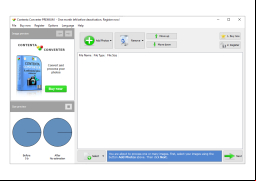 Contenta CR2 Converter - main-screen