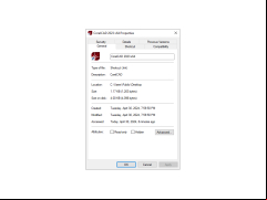 CorelCAD - properties