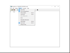 DebugView - options-menu