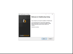 FlashDevelop - welcome-screen-setup
