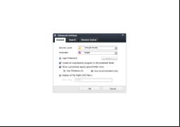 Folder Protection - settings