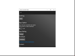 Game Controller Tester - settings