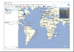 Garmin BaseCamp - main-screen