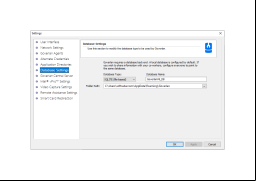 GoverLAN Remote Control - database-settings