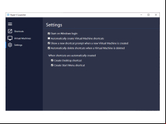 Hyper-V Launcher - settings-menu