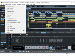 MAGIX Samplitude Music Studio - track-menu