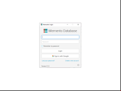 Memento Database Desktop Lite - main-screen