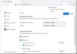 Mozilla Firefox Portable - home-settings