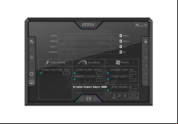 MSI Afterburner - main-screen