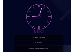 Neon Clock Widget - main-screen
