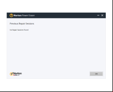 Norton Power Eraser - previous-repair-sessions