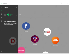 Opera Neon - player