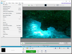 Picasa - file-menu