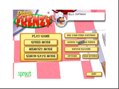 Pizza Frenzy - main-screen
