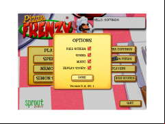 Pizza Frenzy - options