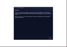 Playnite - welcome-screen