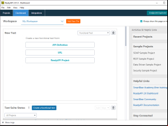ReadyAPI - dashboard