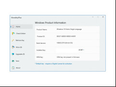 ShowKeyPlus - main-screen
