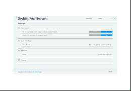 Spybot Anti-Beacon - settings