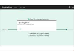 Talking Clock - about-application