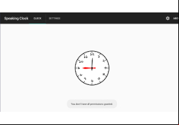 Talking Clock - main-screen