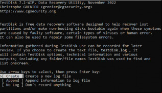 TestDisk & PhotoRec screenshot 1