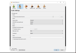 VLC Media Player Portable - audio-preferences