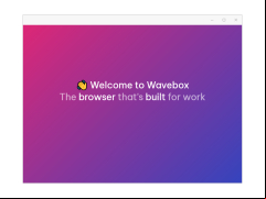 Wavebox - welcome-screen