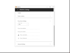 WebDrive - proxy-settings