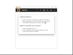WebDrive - main-screen