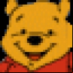 Winnie the pooh clock logo