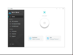 XVPN - main-screen
